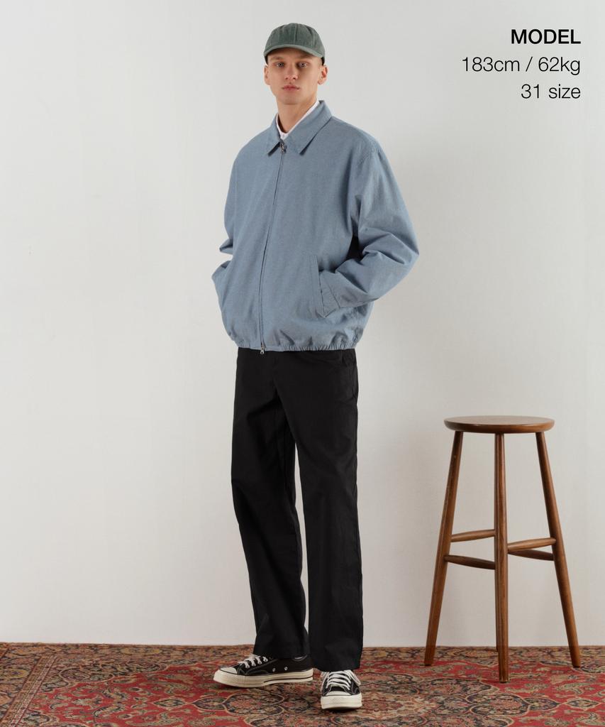 MUSINSA STANDARD [City Workers] Tapered Cotton Pants [Black]