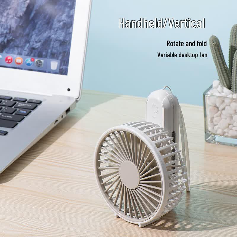 Portable Foldable USB Rechargeable Handheld Mini Fan CN Plug (adapter Included)