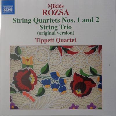 CD MIKLÓS RÓZSA - TIPPETT QUARTET - Cvartete de coarde nr.. 1 și 2 / Stri 8572903 Naxos 2013 UK Clasic Folosit