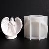 Candle Accessories Molds Candle Holder Mold Angel Shape Candle Bracket Mold Silicone Texture for Handmade Candlestick