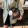 Korean Version Woven Handbag Bag Women's 2025 New Fashion Versatile Shoulder Messenger Bag Large-capacity Commuter Bucket Bag