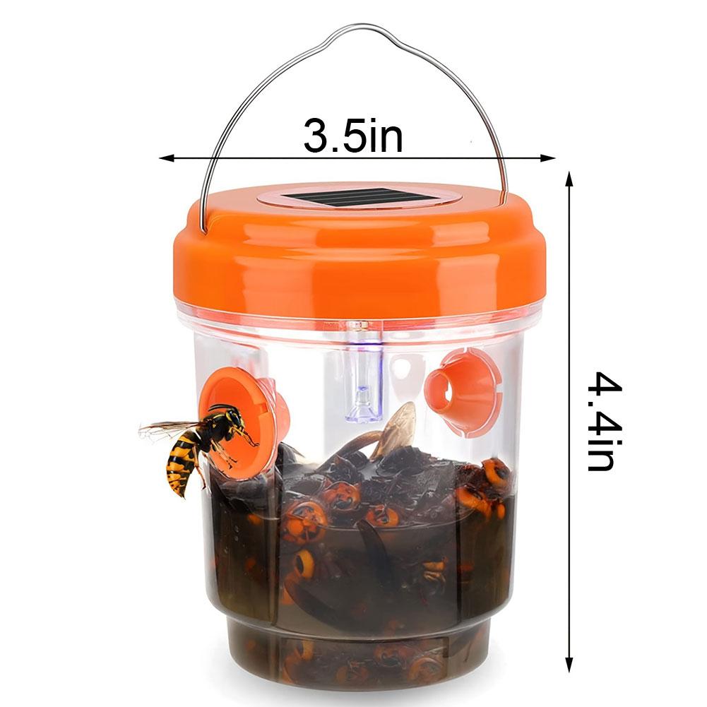 Trappola Solare per Vespe Impermeabile da Esterno da Appendere Sicura Non Tossica Trappole per Api Calabroni Riutilizzabile Cattura Mosche della Frutta da Giardino