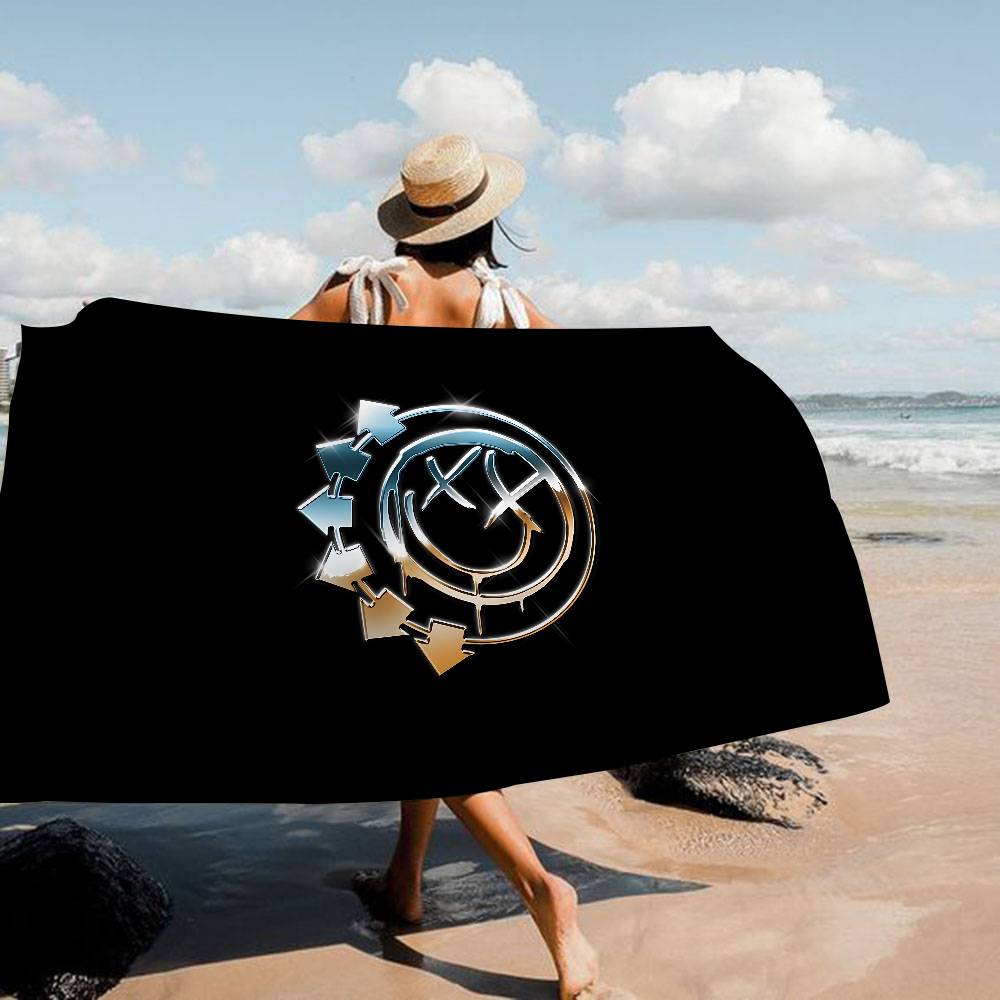 B-Blink 182 BAND Beach Towel Colorful Bath Towels For Girl Microfiber Quick Dry Sand Free Beach Yoga Spa Gym Pool