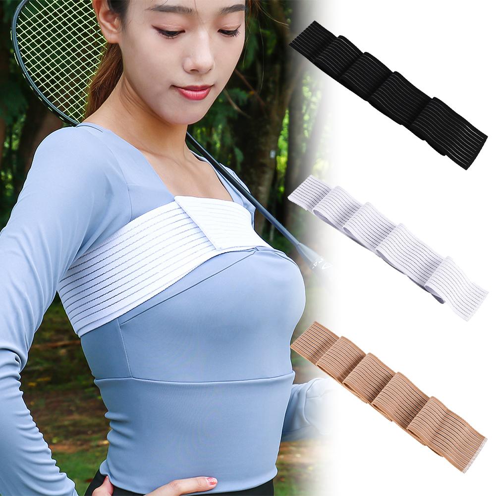 

Elastic Women s High-intensity Exercise Fixed Chest Strap Shock-absorbing Breathable Chest Bandage Wrapped in Chest Cloth чорний
