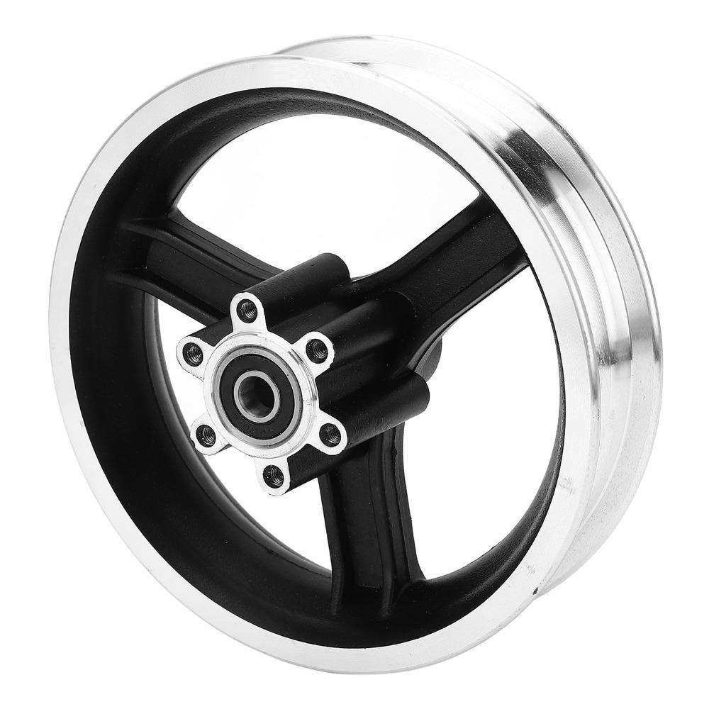 Mozzo Ruota Anteriore Scooter Elettrico in Lega di Alluminio 10 Pollici Senza Camera d'Aria Cerchione Mozzo Ruota E-Bike Ciclomotori