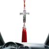 Car Back View Tassel Pendant, Car Glass Pendant with Tassel | Creative Ornament Car