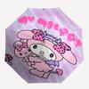 1pc My Melody Automatic Opening/Closing Umbrella with Portable Tri-Fold Design, 8-Bone Iron Frame, Outdoor, Perfect Gift for Fans, Travelers, Daily Us