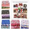 5PCS/0x25cm Vintage Japanese Style Floral Golden Stamping Printed Fabric Assorted DIY Patchwork