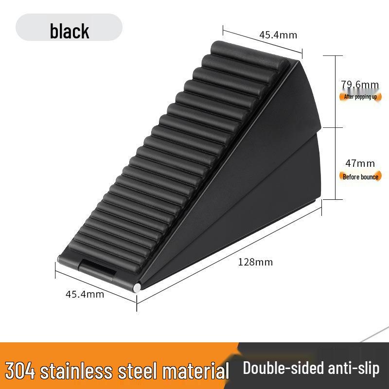Adjustable Spring Door Stopper - Anti-Collision Door Blocker, Windproof and Heightened Door Wedge.