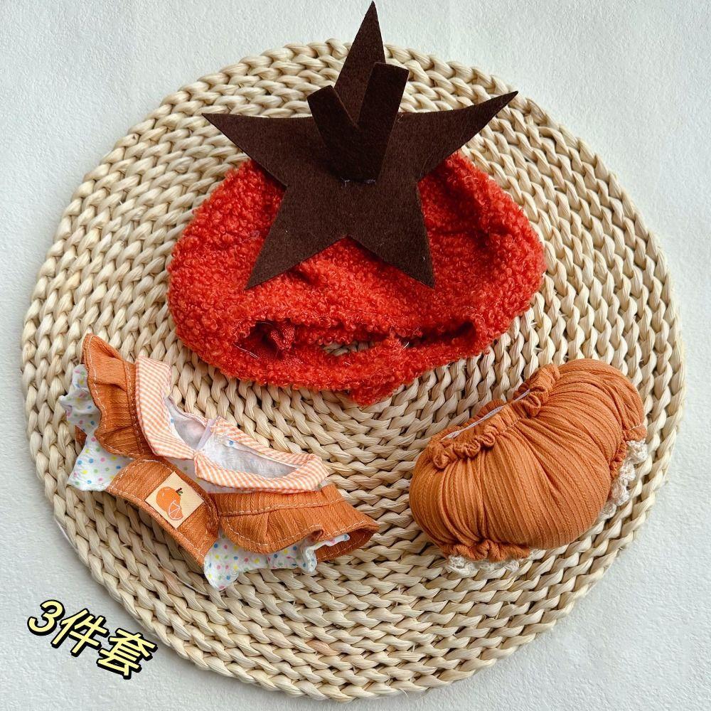 20CM Miniature Dress Suit Multicolor Doll Cap Dress Set Toy Doll Clothes  Cotton Stuffed Doll