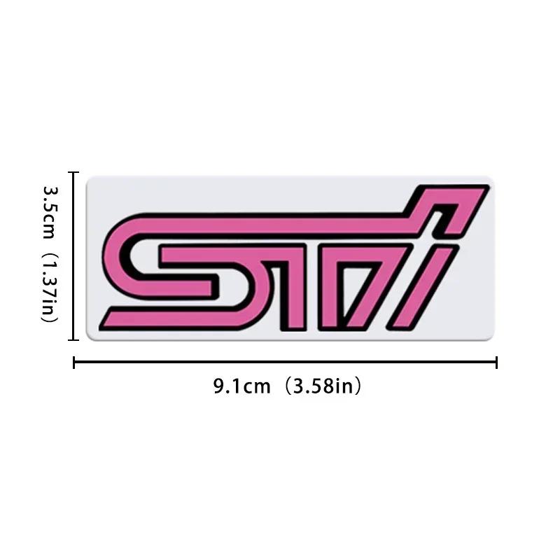 3D Metal STI Logo Emblem Car Front Grille Logo Badge Sticker Styling for Subaru Legacy Impreza XV BRZ Forester WRX Levorg Ascent bb1
