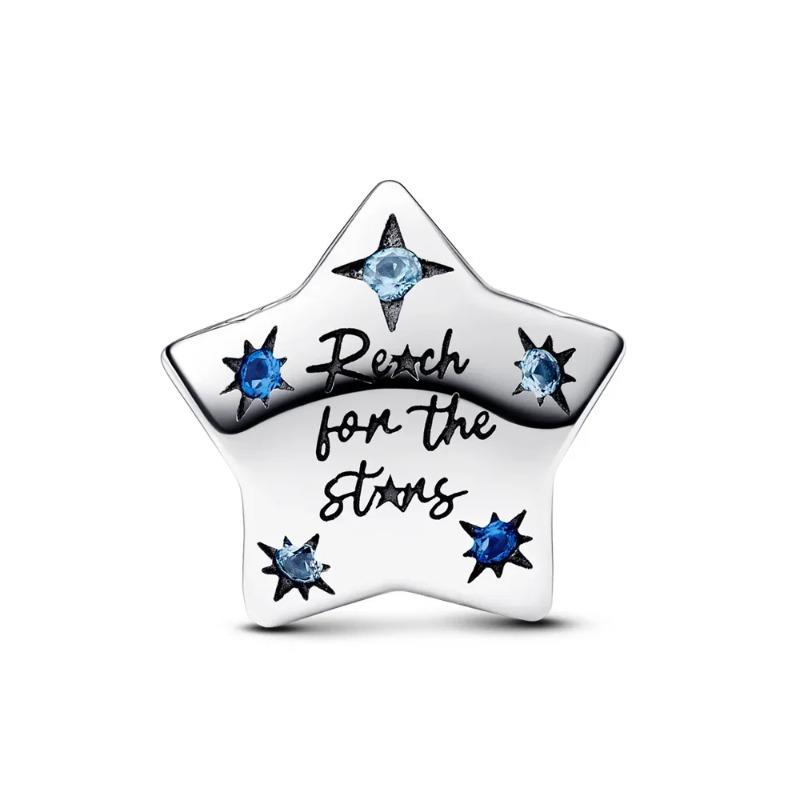 925 Silver Heart Charm Beads Full Diamond Round Rose Pendant for DIY Necklace Bracelet Jewelry Gift