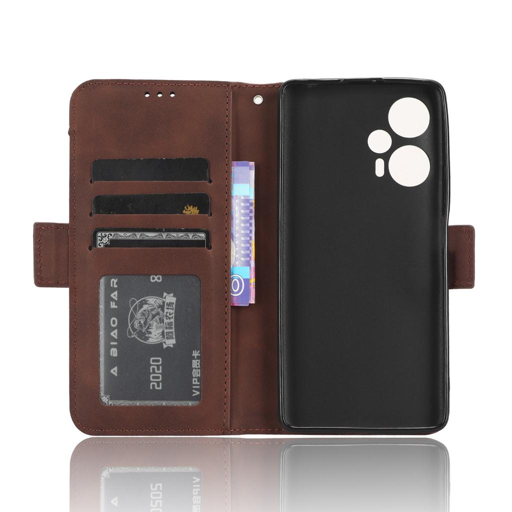 For Xiaomi Redmi Note 12 Turbo 5G/Poco F5 5G Leather Wallet Phone Case Multiple Card Slots Stand Phone Cover