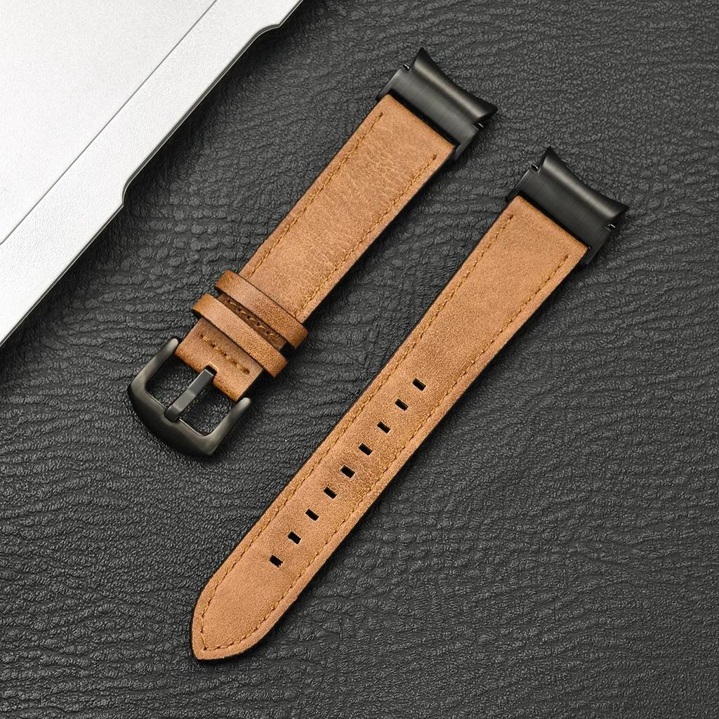 Leather Strap for Samsung Galaxy Watch 6 Classic 47mm 43mm Band No Gaps Bracelet Correa for Galaxy Watch 7 6 5 4 5Pro 45MM Strap