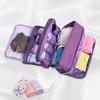 Multifunctional Toiletry Organizer Underwear Bra Finishing Bag Space Saver High Capacity Cosmetics Bags Waterproof Travel Box