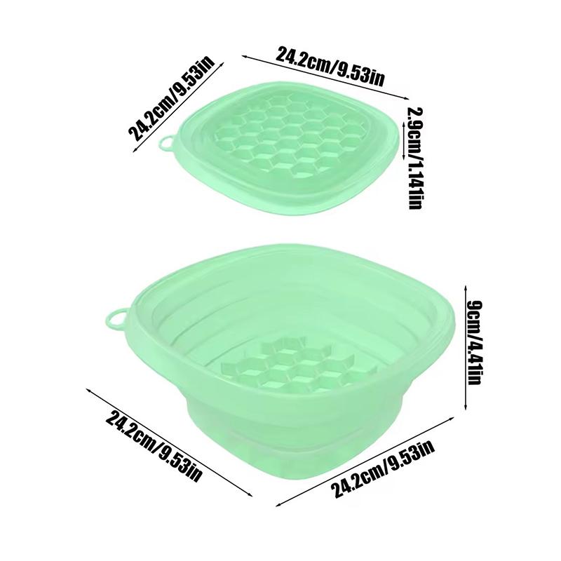 Face Ice Bath Bowl For Facials Plunge Dipping Face Folding Ice Facials Washbasin Facials Skin Cares Tool For Home Travel