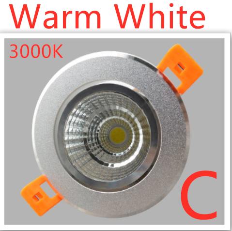 LED Downlight Dimmable Lamp iling  3w 5w 7W 12w 15w 20w  30w 40w Cob Led Spot 220V/110V iling Ressed round panel light