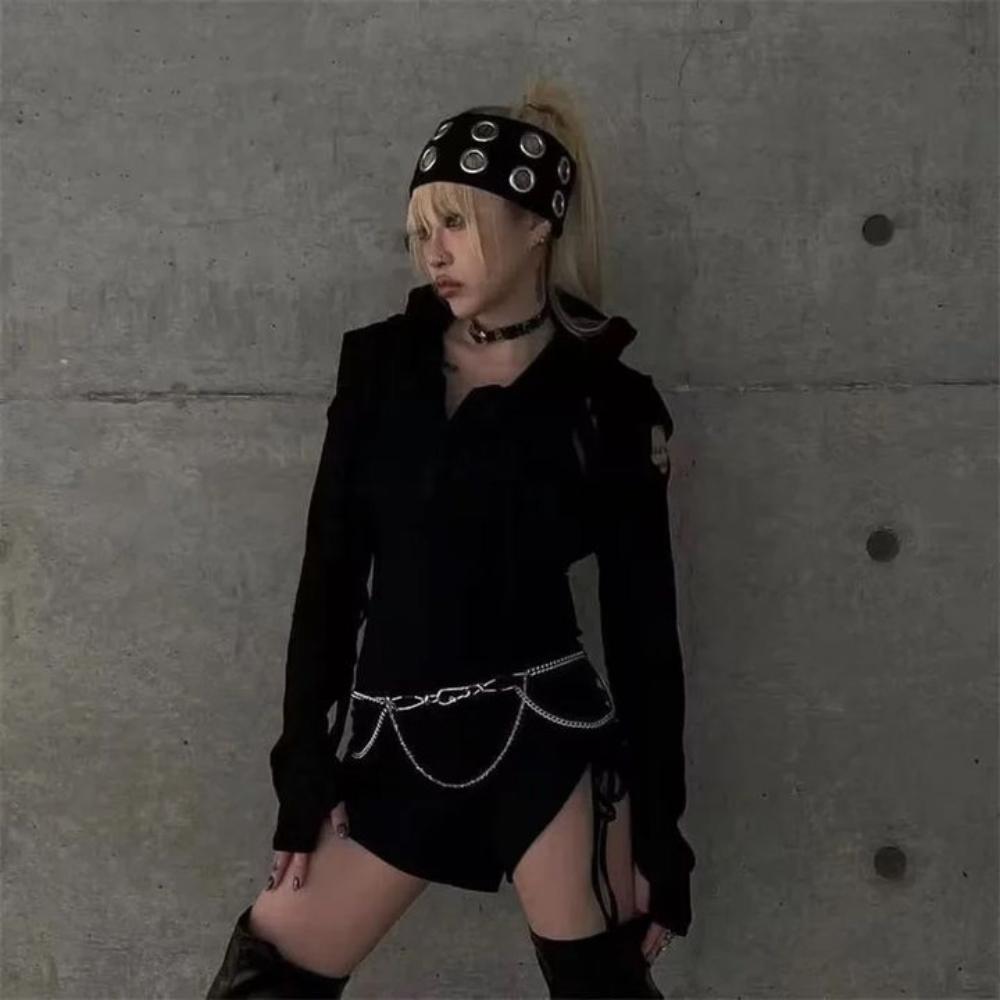 Metal Hollowed Out Eyelets Headband Steampunk Grunge Style Headbands Girls