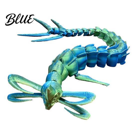 Mythical Creature Model 3D Printed Sea Toy Deep Animal Figurine with Movable Ornament Joints Articulated Ocean Predator Decoration Lovers Gift Statue