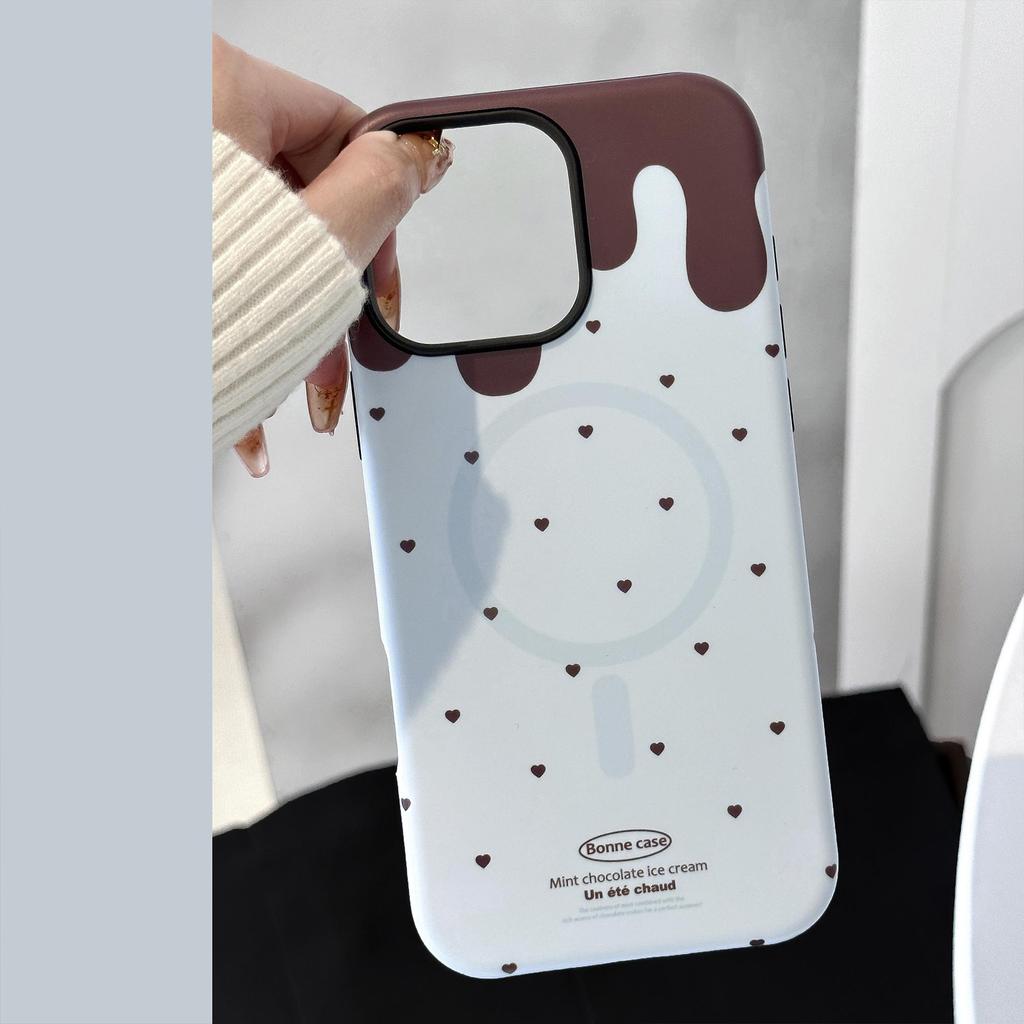 Creative Ice Cream Foldable and Retractable Stand Phone Case