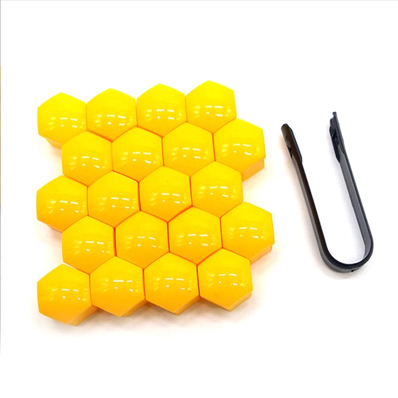 

20 шт. Універсальні ковпачки на колісні гайки 17/19/21 мм - Захищені від іржі ковпачки на колісні болти для автомобіля, позашляховика, вантажівки | Захист та прикраса екстер єру 17mm