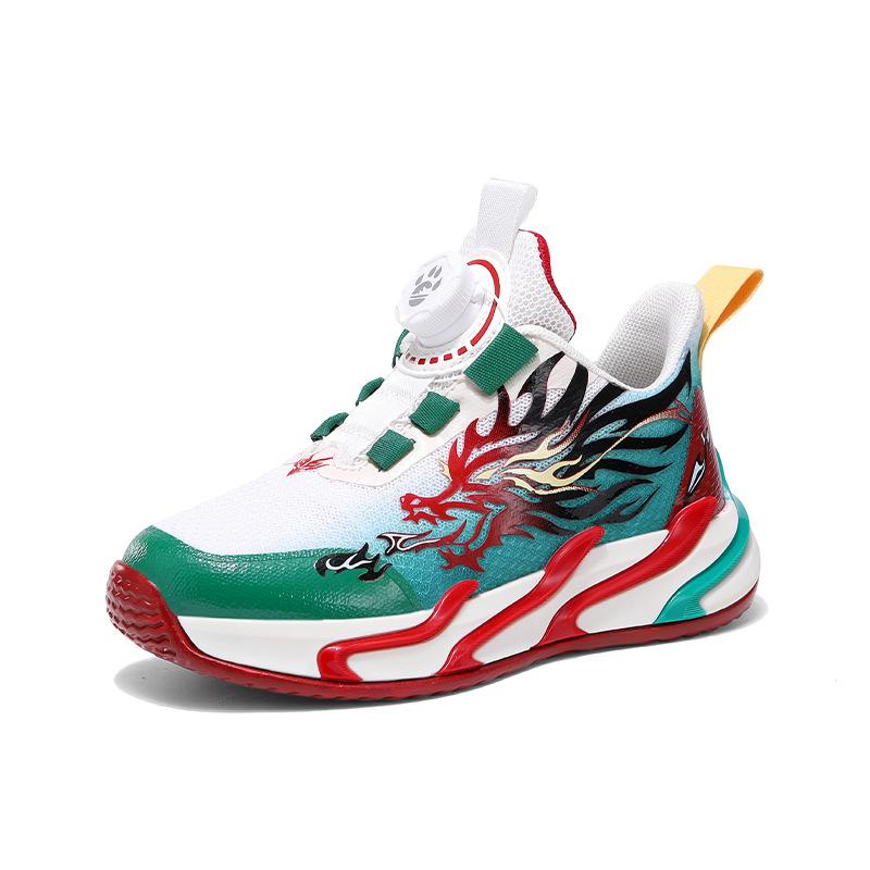 

Boys Rotate Button Classmate 2025 Spring New Guochao Mesh Breathable Middle and Older Children s Casual Soft-soled Daddy Shoes 39