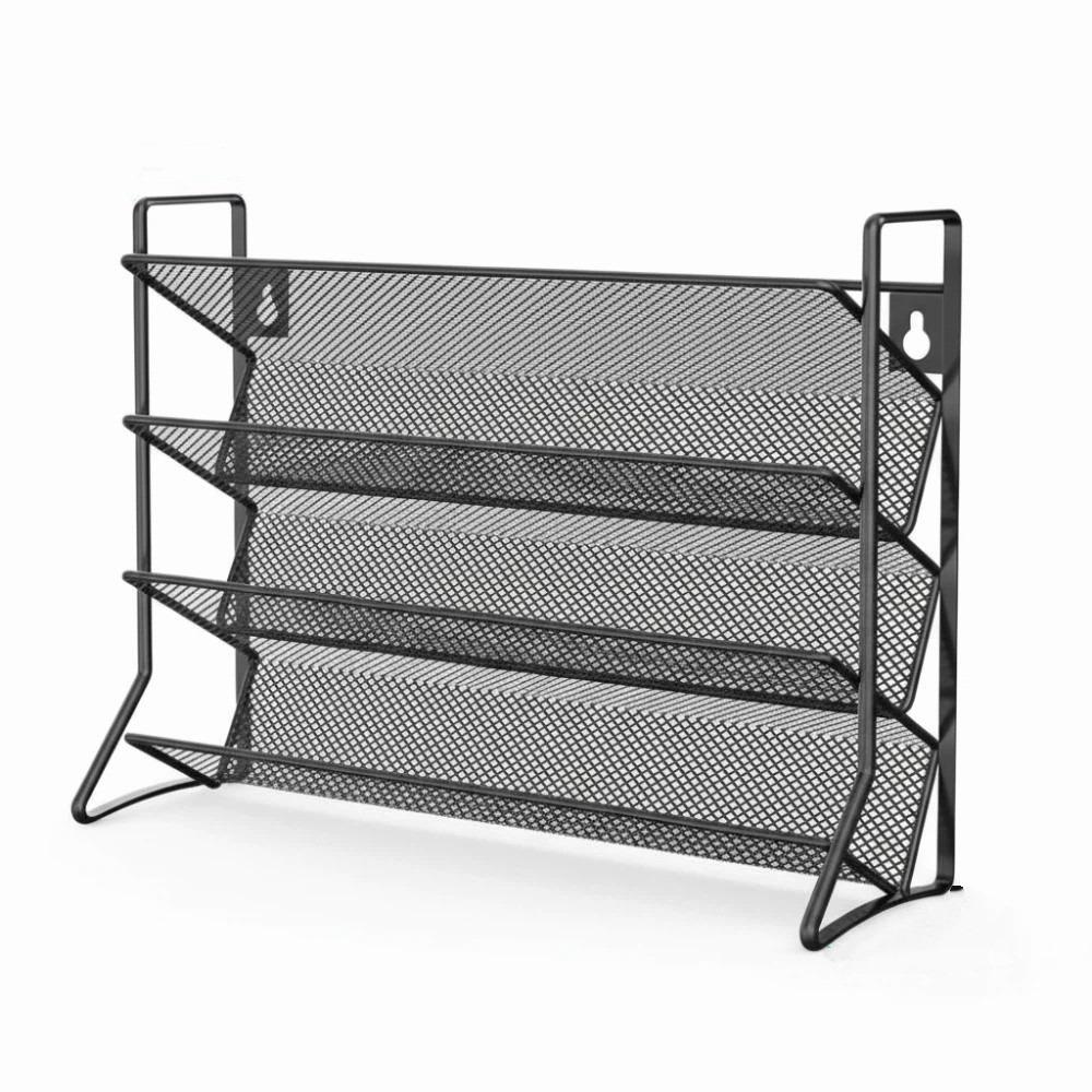 New 4 Tier Kitchen Spice Rack Space Saving Multi-function Storage Shelf Carbon Steel Spice Bottle Storage Rack Kitchen Storage светло-серый
