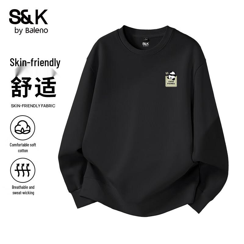 Baleno S&K Series Men's JPB Panda Print Round Neck Sweatshirt