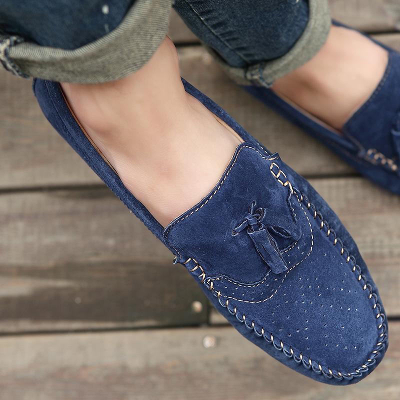 Ležérní boty pánské slip on mokasíny kožené boty pánské Móda 2024