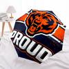Printed Chicago Bears logo Folding Umbrella,Outdoor,Leisure,And Travel Umbrella,Durable Umbrella Fabric,Birthday And Holiday Gift