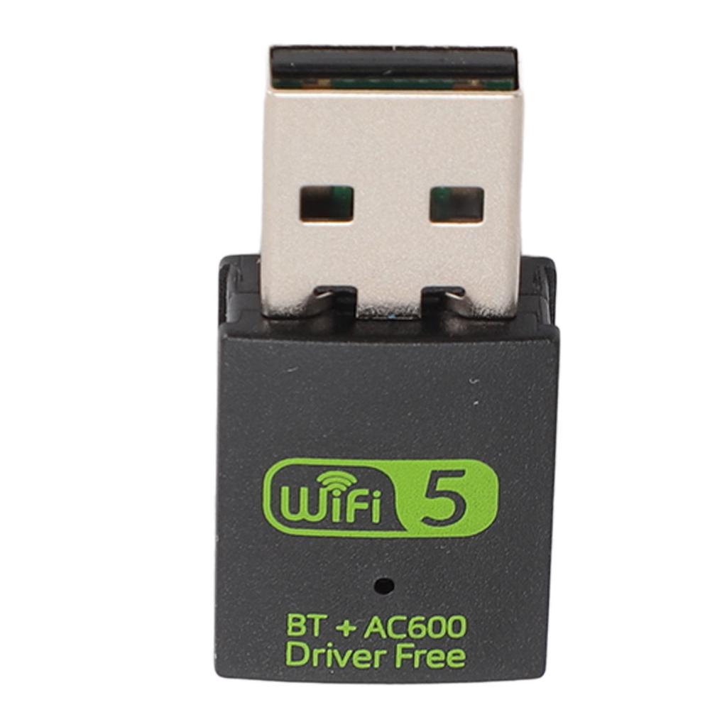 USB WiFi5 Bluetooth Adapter 600Mbps 2.4 5Ghz Dual Band USB Wireless Network Dongle Adapter for Laptop Desktop PC