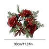 Romantic Candle Rings 30CM Candlestick Wreath Christmas Candle Wreath  Christmas Decor
