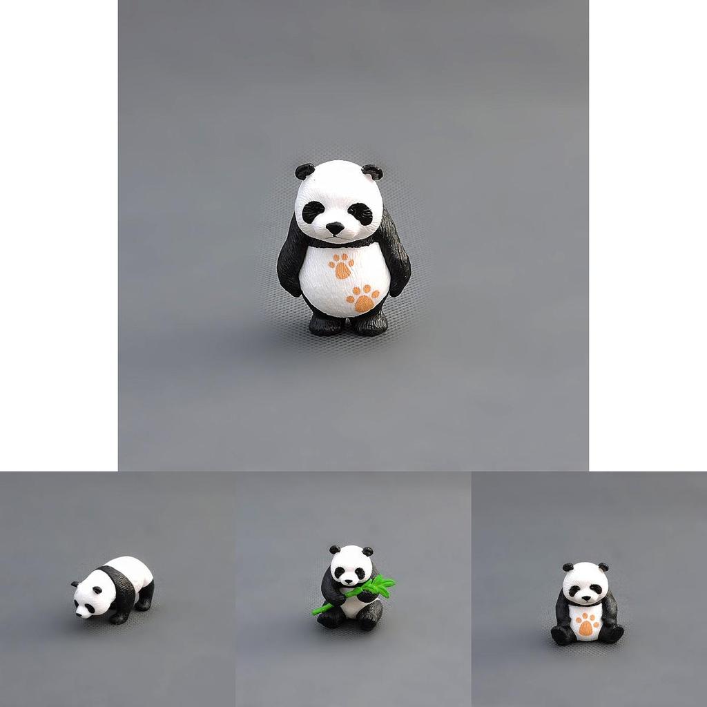 Adorable 4pcs/set Lovely Mini Panda Action Figure Collection Toys For All Ages