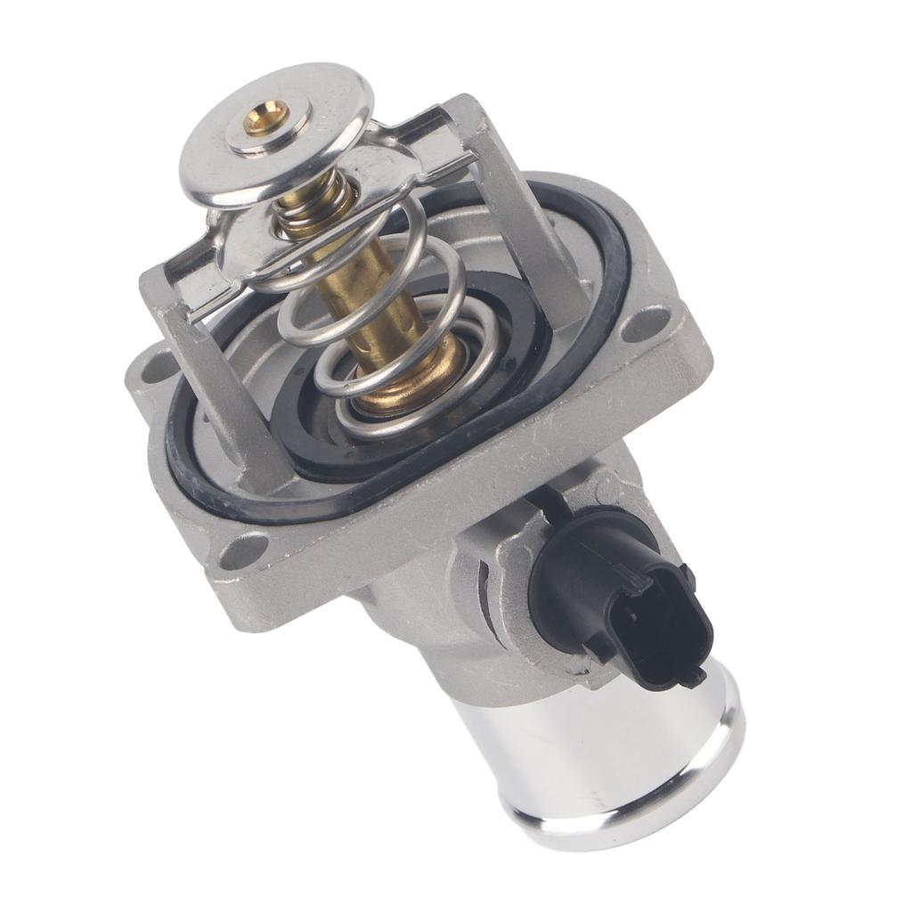 Aftermarket Engine Coolant Thermostat Housing, Control Engine Temperature, Fit for Aveo G3, Plastic Metal Material, 96984104 OEM, sy Install, Gr