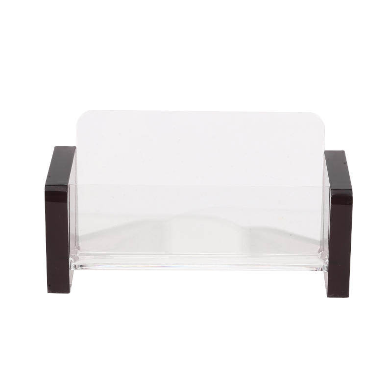 Creative Business Card Case Holder Desktop Office Modern Card Display Organizer Stand Stationery Storage Box