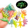 28Pcs Mini Luminous Dinosaurs Glow In The Dark Dino Toys   Boys And Girls  Cake Decorations   Birthday Gift Collectible Model