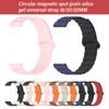 Silicone Watch Band Strap Bracelet Belt with Magnetic Closures Fit for 18mm 20mm 22mm Smartwatch Comfortable Daily Wear