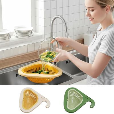 Corner Sink Strainer Corner Drain Storage Rack Kitchen Faucet Strainer Basket For Vegetables Fruits Bar Home Food Prep Cooking