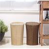 Tidorisangyou Trash Can with Lid White Paper Trash Can 22.5X22.5XH35cm CH-402WH