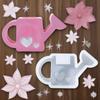 1PCS Cutewater Kettle Ornaments Silicone Mold for Watering Can Flower Display and Home Decors