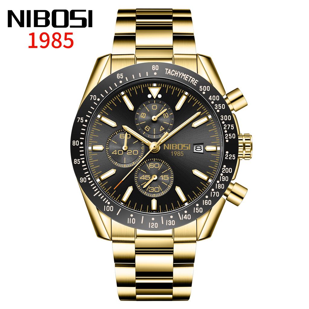 Men'S Large Dial Multi-Function Quartz Watch Luminous Waterproof Watch Men