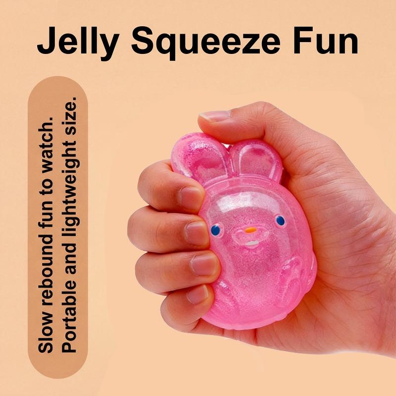 Popular And Cute Lifelike Rabbit Squeeze Toy, Made Of Tpr Material And Jelly-Like Softness, Perfect For Office Workers