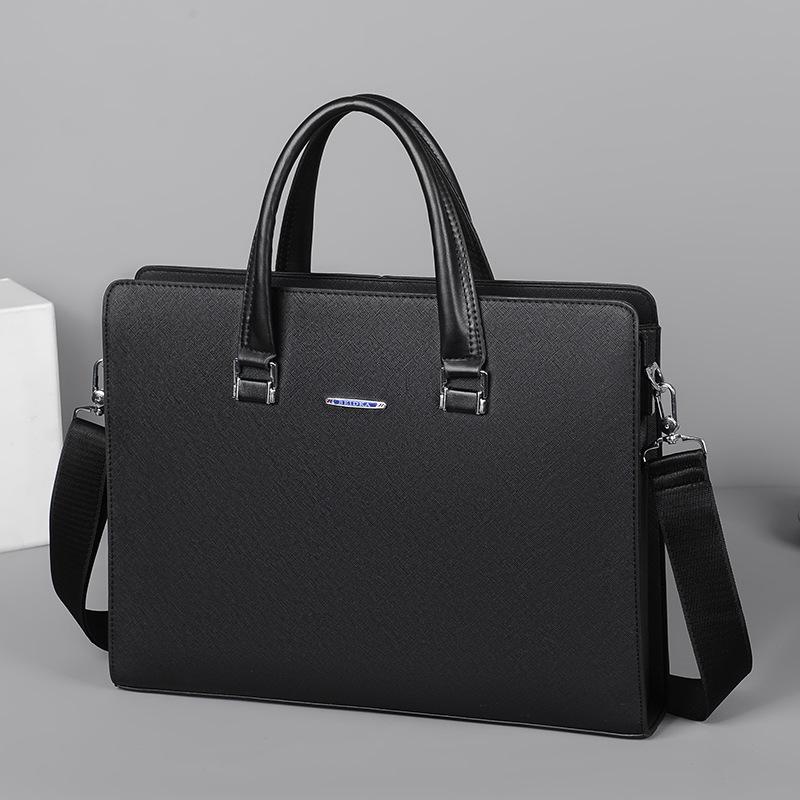 Men's Bag Carrying Business Briefcase Fashion Men's Horizontal One-shoulder Diagonal Leisure Computer Bag Horizontal Backpack