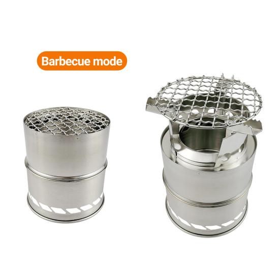 Mini-A Special High Temperature Resistant Anti Deformation 309L-m Stainless Steel Wood Stove Tent Stove Folding Portable Wood