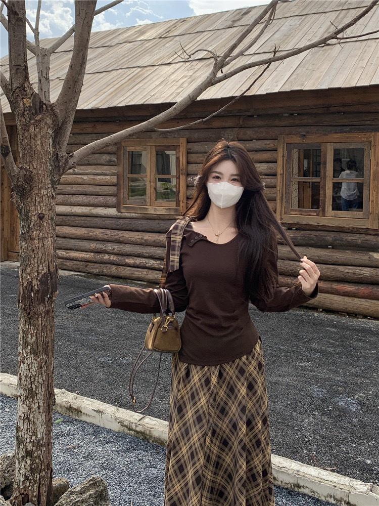 Asymmetrical Hem Off-Shoulder Top & Skirt Set with Stylish Design