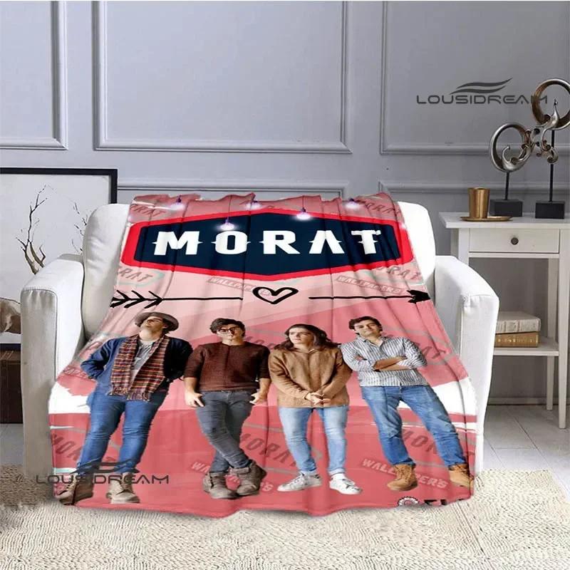 Morat Pop Band Printed Blankets Flange Warm Blanket Soft and Comfortable Blanket Picnic Blankets Bedding Birthday Gift