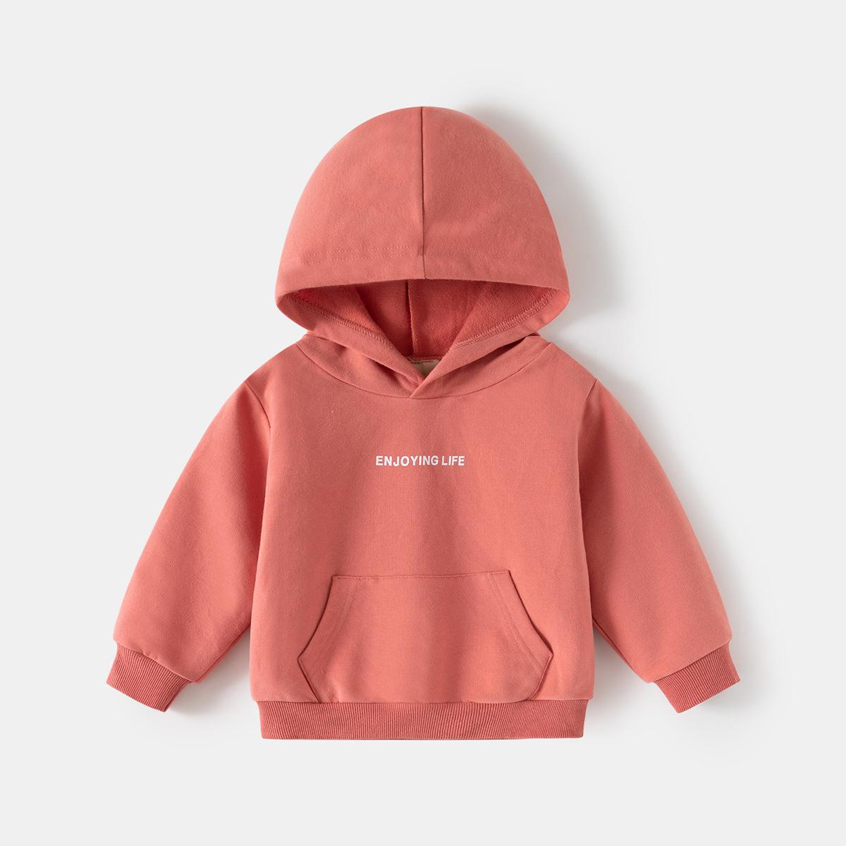 

Детский худи 2025 осень новый для мальчиков и девочек универсальный трендовый топ модная детская одежда 130cm