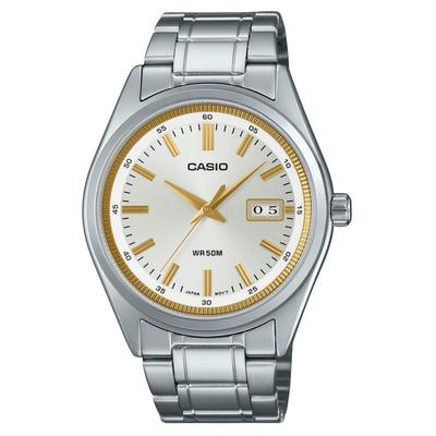 Standard Analog Edelstahl Silber Zifferblatt Quarz MTP-B180D-7AV Herrenuhr
