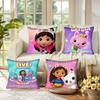 Anime G-Gabbys Dollhouses Decorative  Pillowcases Cushion Covers Living Room Sofas Home Decor Gifts