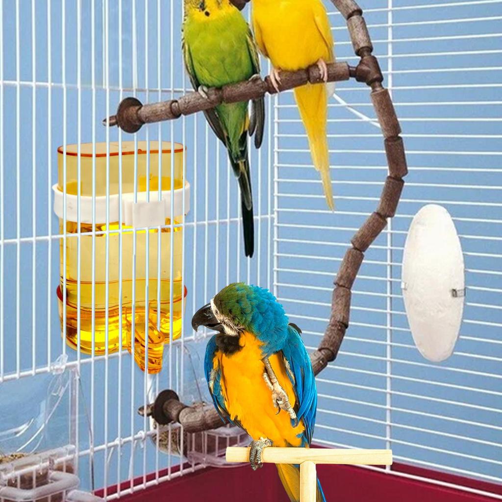 Automatic drinking fountain transparent Leakproof Bird Feeder large wren starling feeder Pet Accessories for Cockatiels Finches